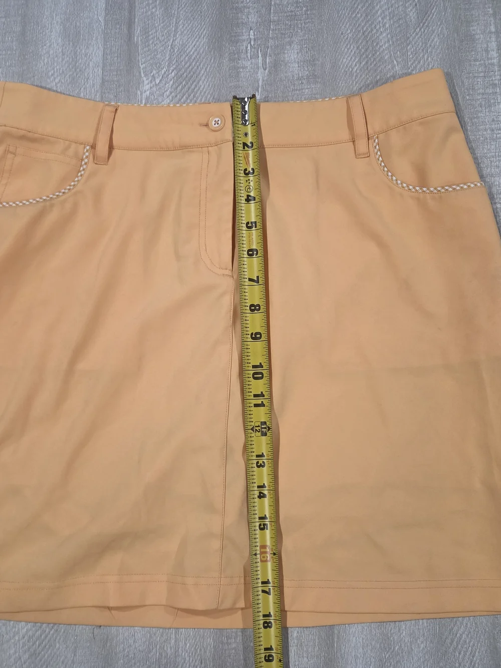 Casual Peach A-Line Mini Skort
